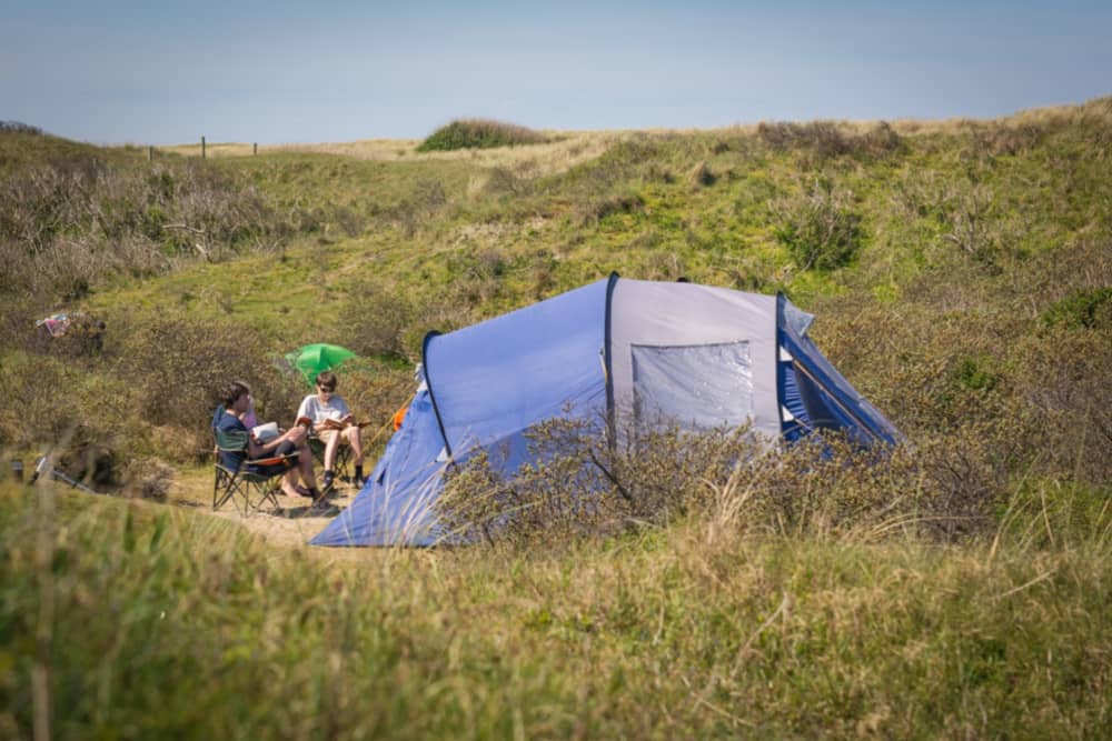 Camping Kogerstrand, duinplekje zonder stroom