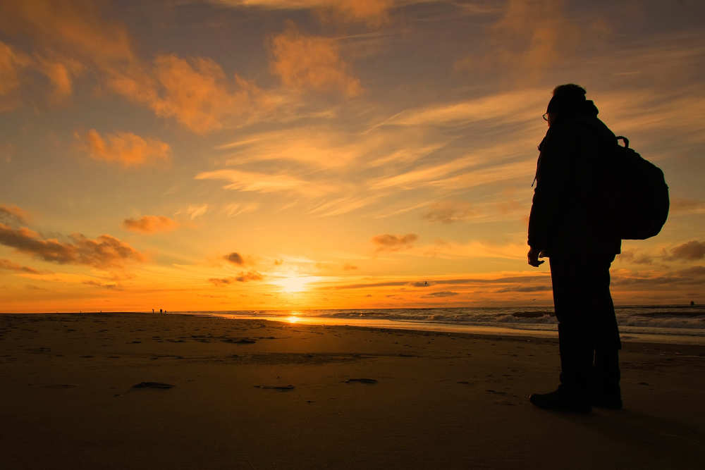 Zonsondergang beleven