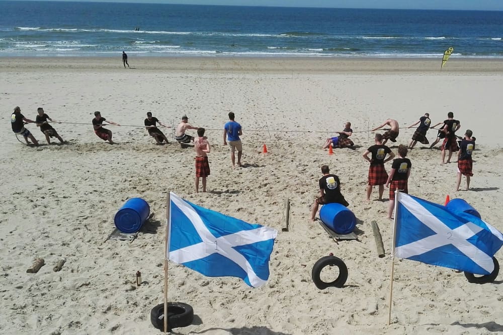 Highlandgames, Strand