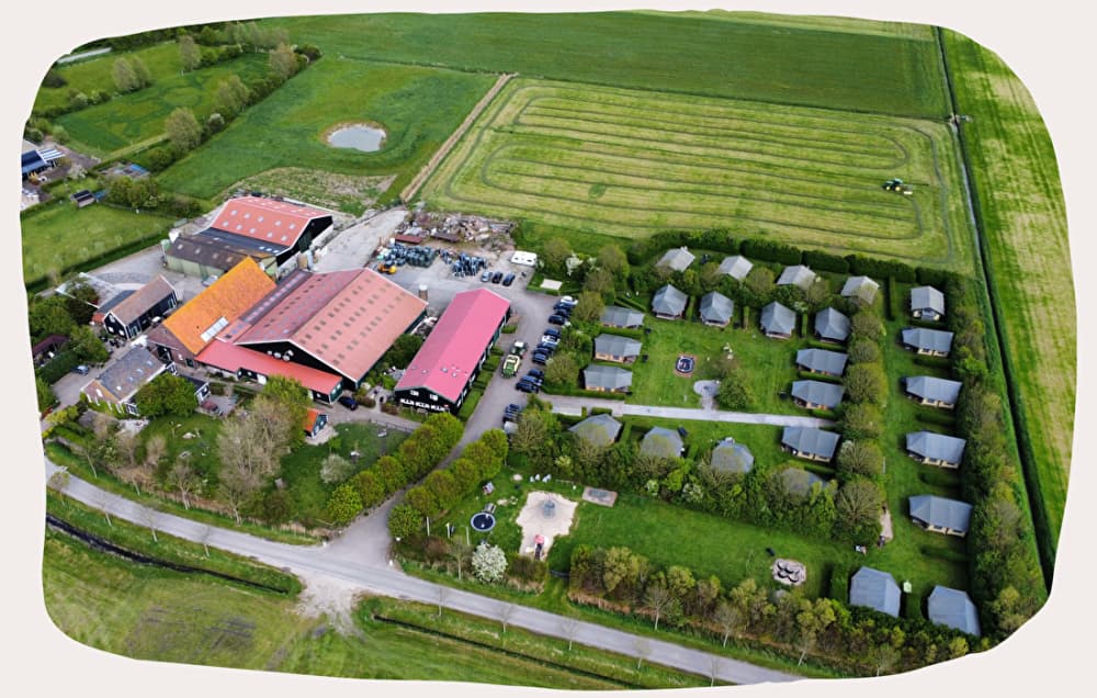 luchtfoto boerderij mariekerke