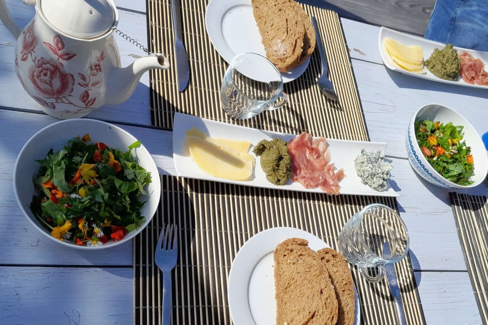 Lunch, Visiting Garden