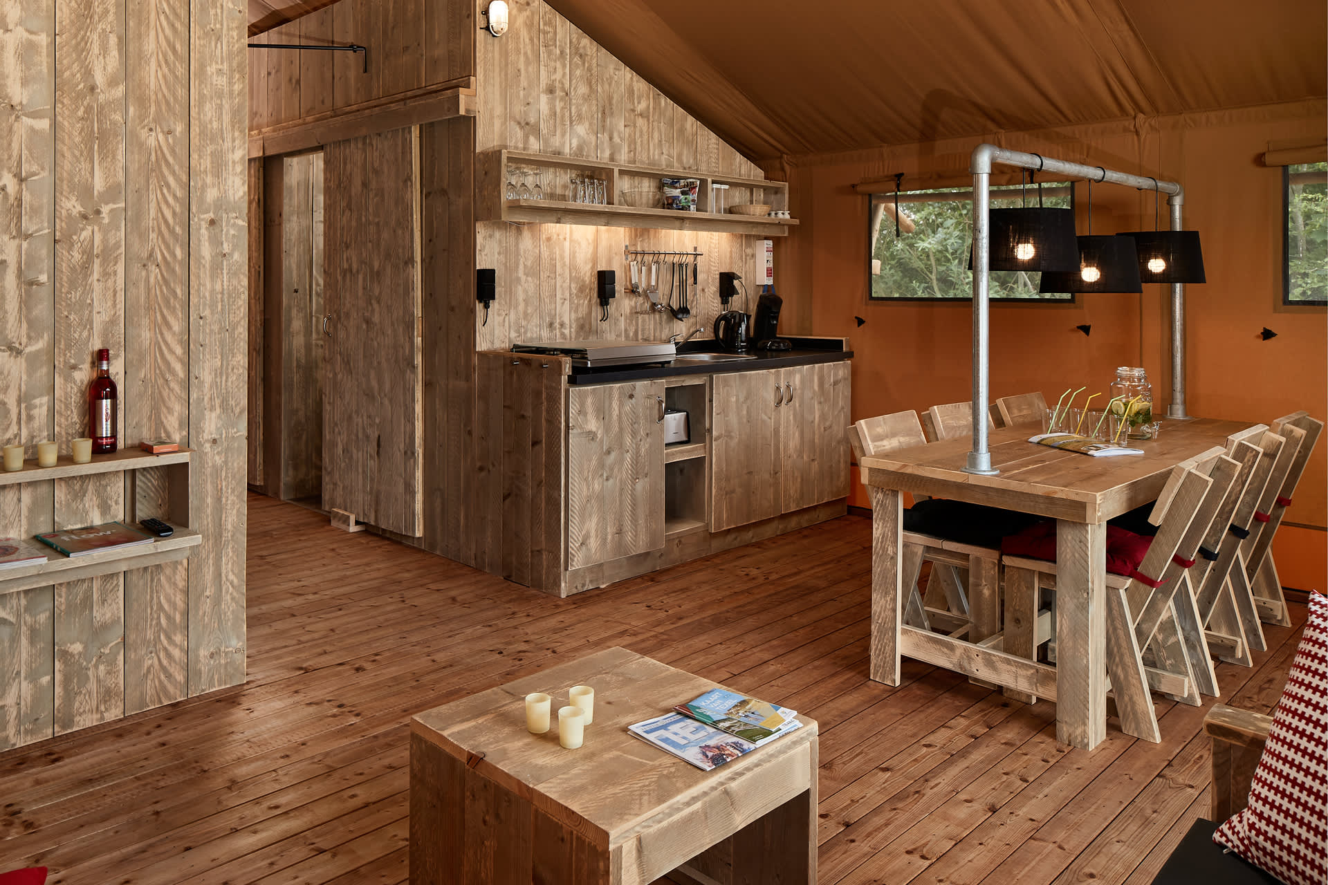 Safari Lodge op Camping De Krim