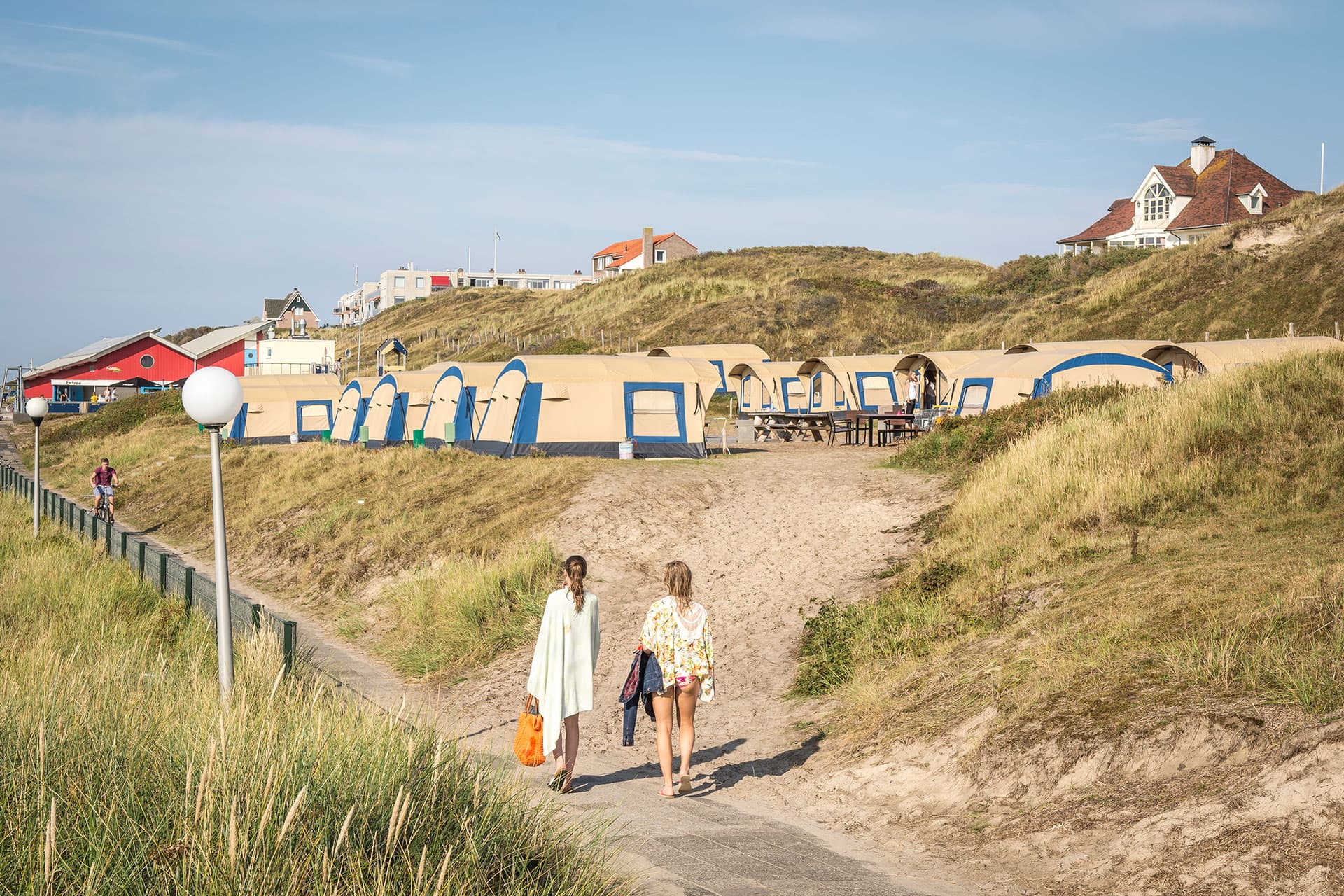 Camping Kogerstrand, ingerichte groepstenten