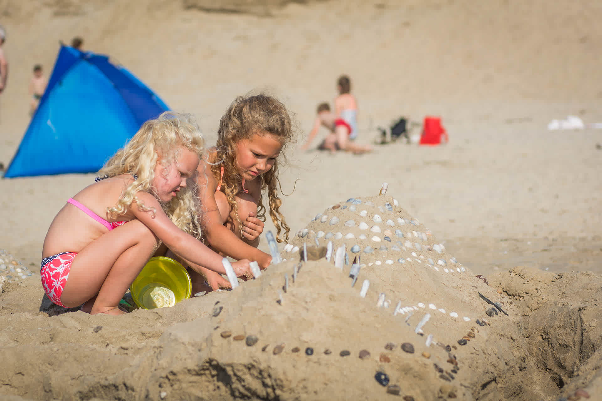 Building a sandcastle