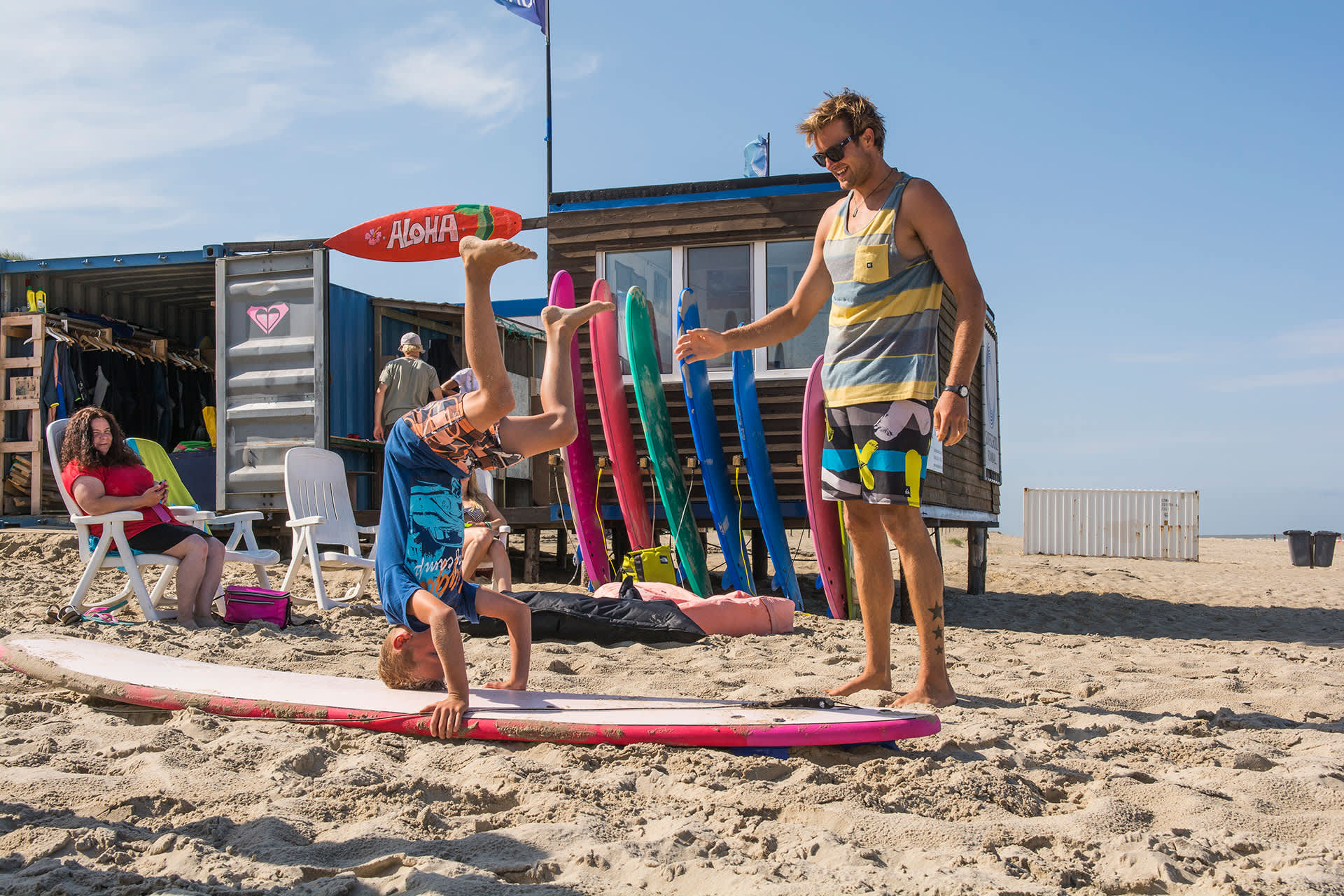 De Koog, surfschule Foamball