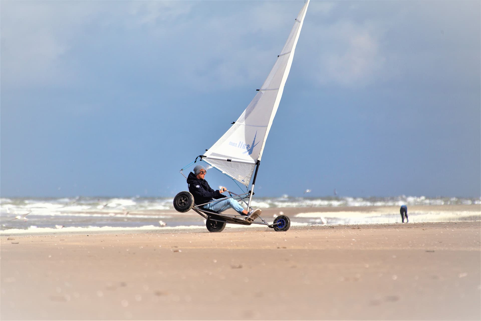Blokarting on Texel beach