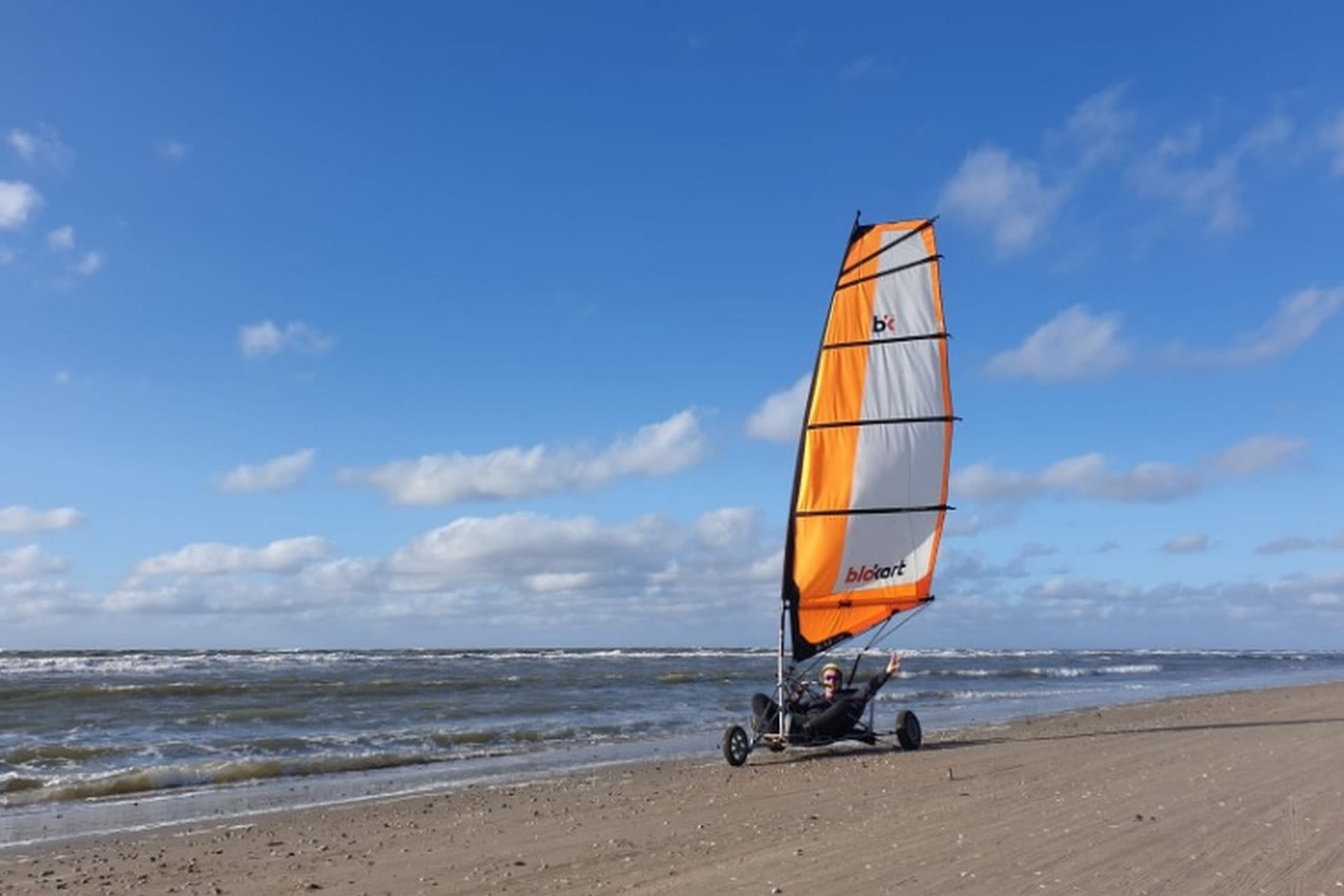 Blokarting on Texel beach