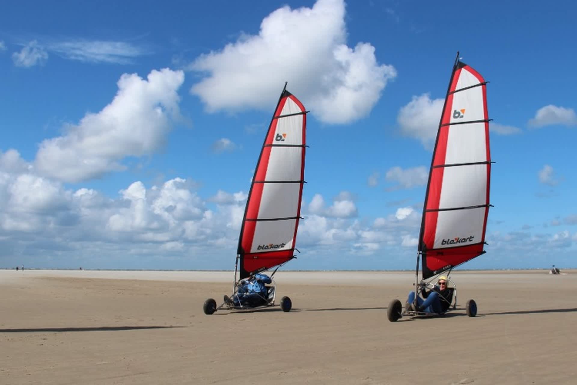 Blokarting on Texel beach
