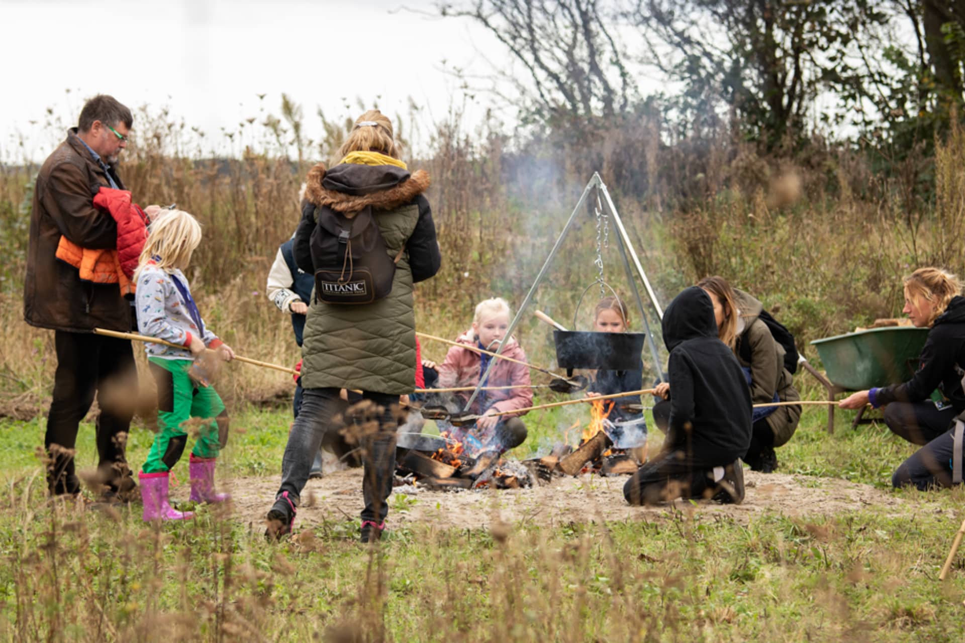 OERRR Wild Outdoor Day, making fire