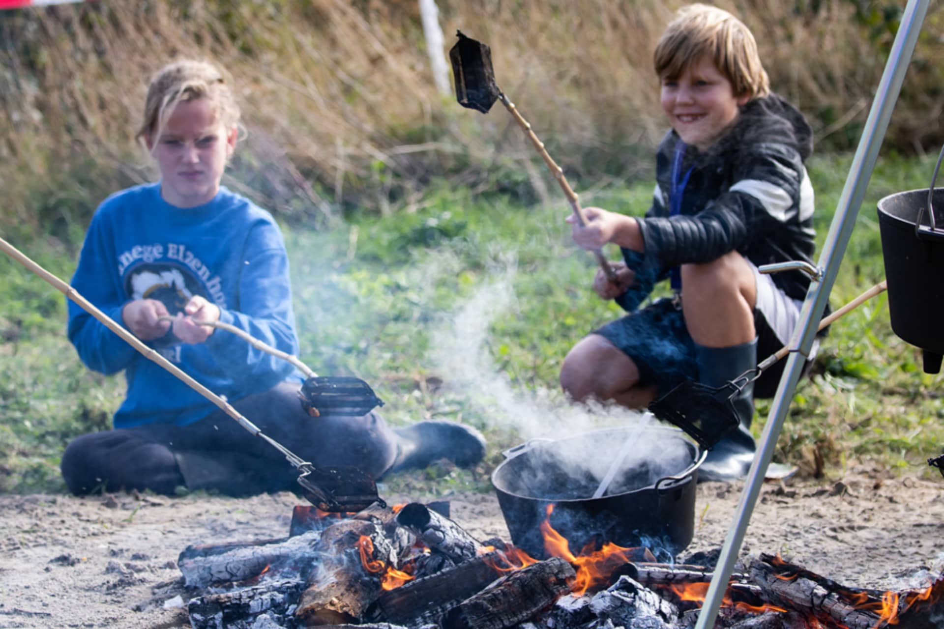 OERRR Wild Outdoor Day, making fire