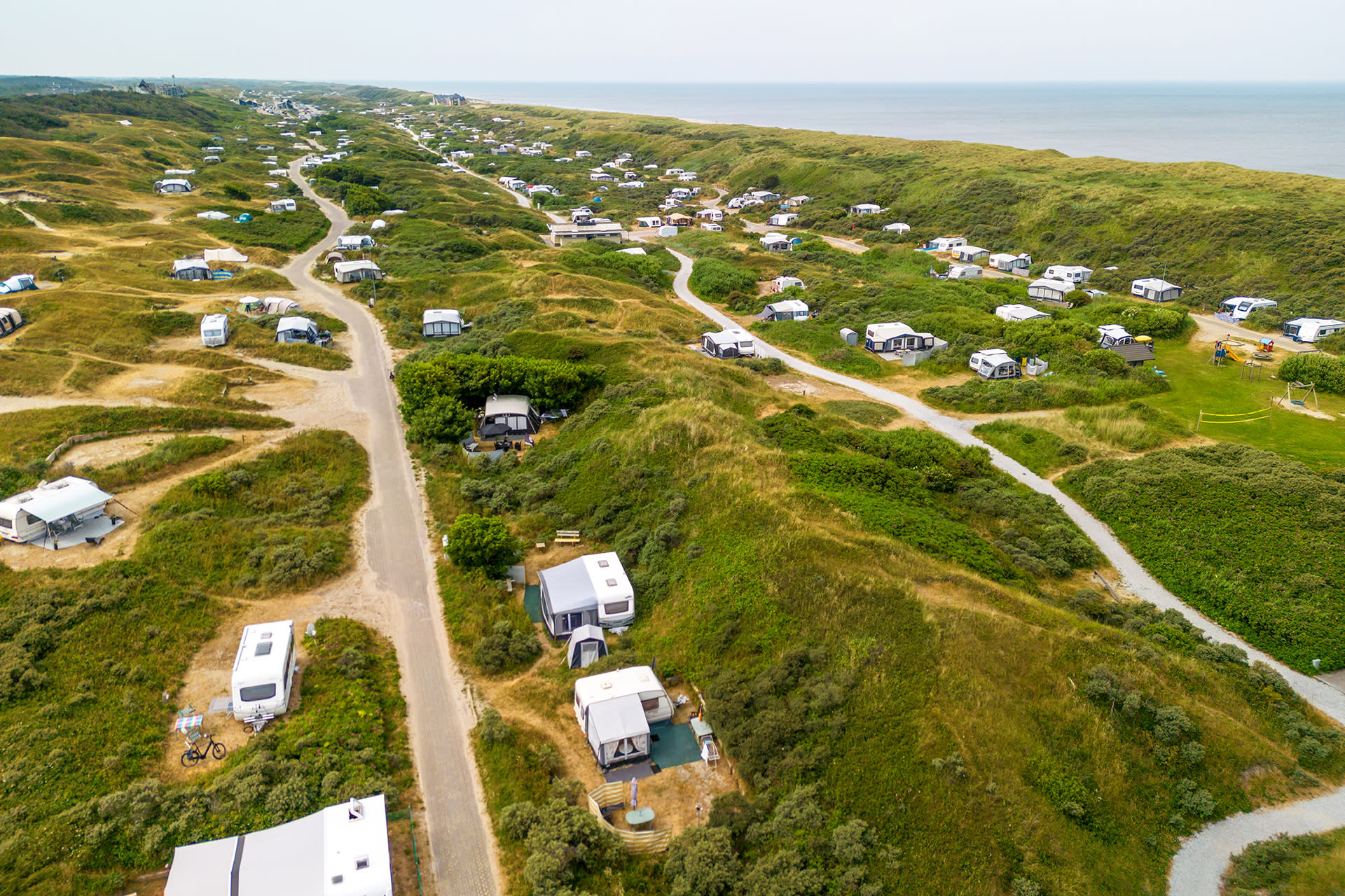 Aerial photo, Campsite Kogerstrand