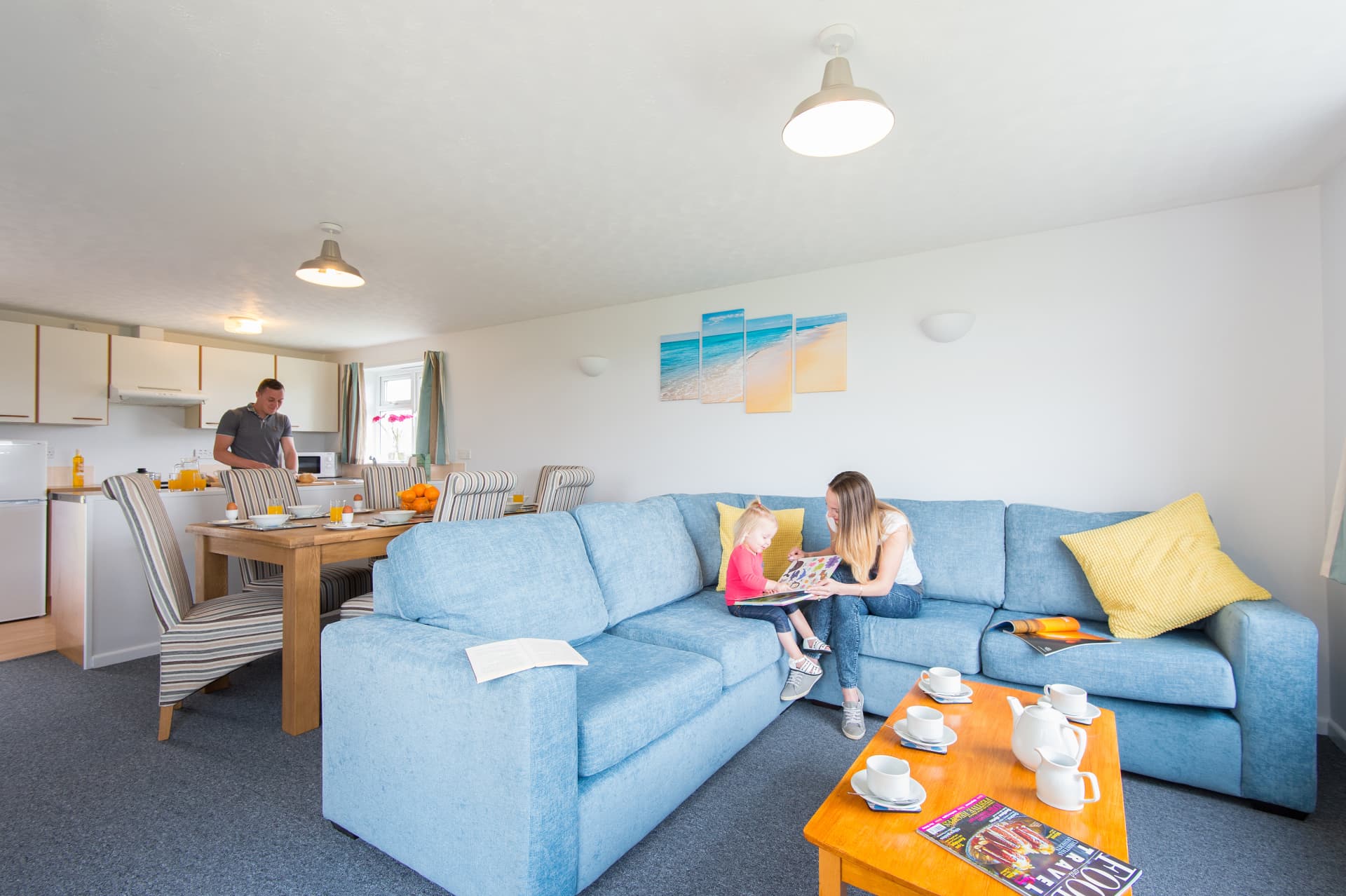 Beachside Holiday Park Dune Lodge Living Room