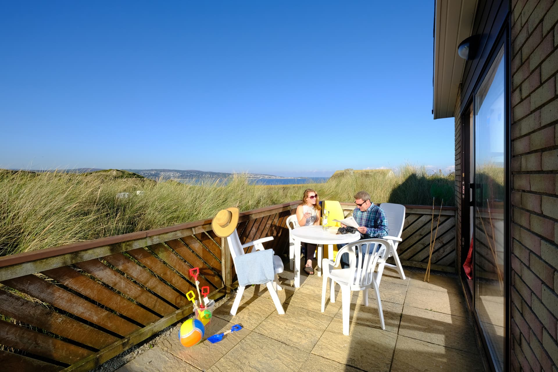 Beachside Holiday Park St Ives Bay Bungalow Patio