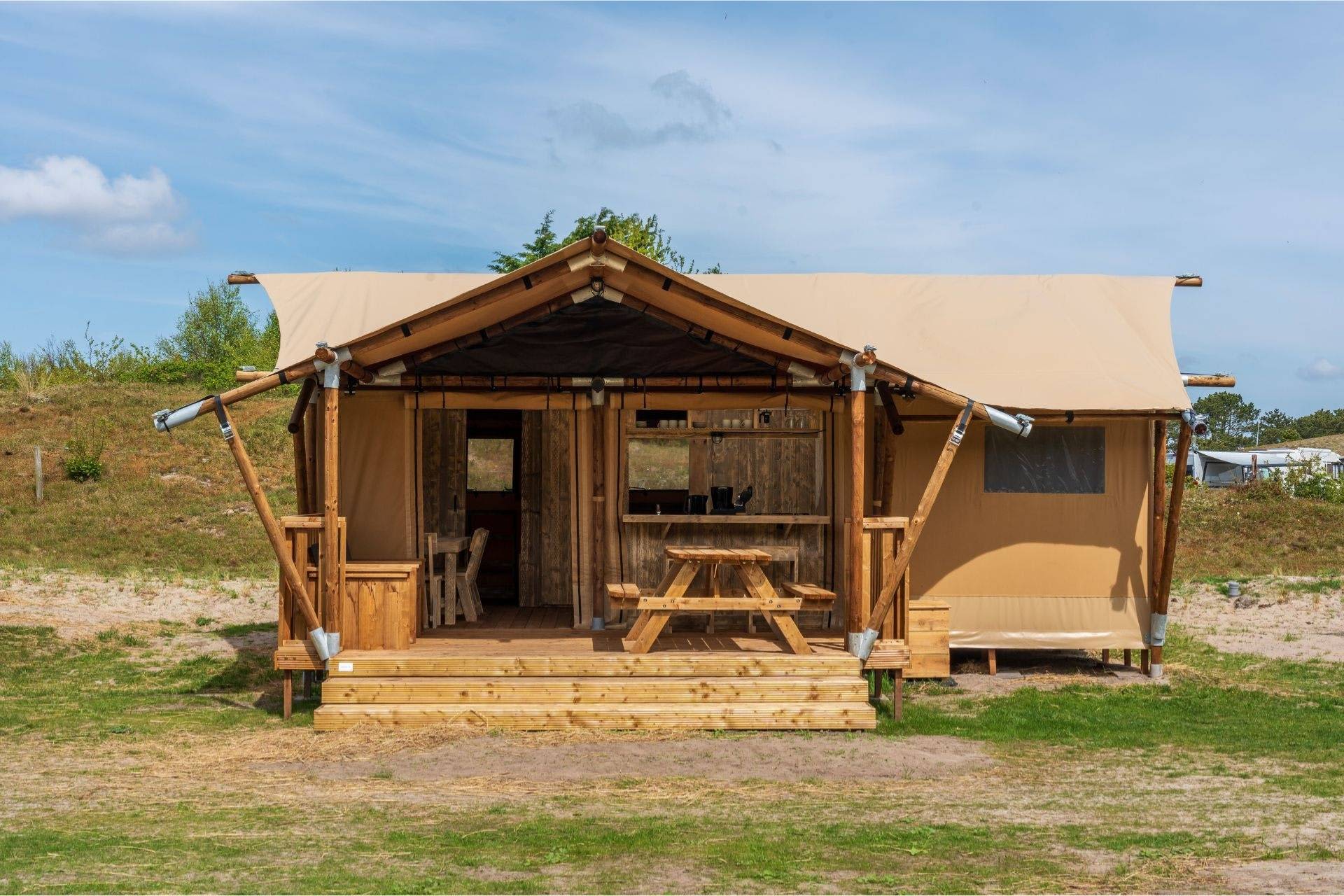Safari tent at Camping Loodsmansduin