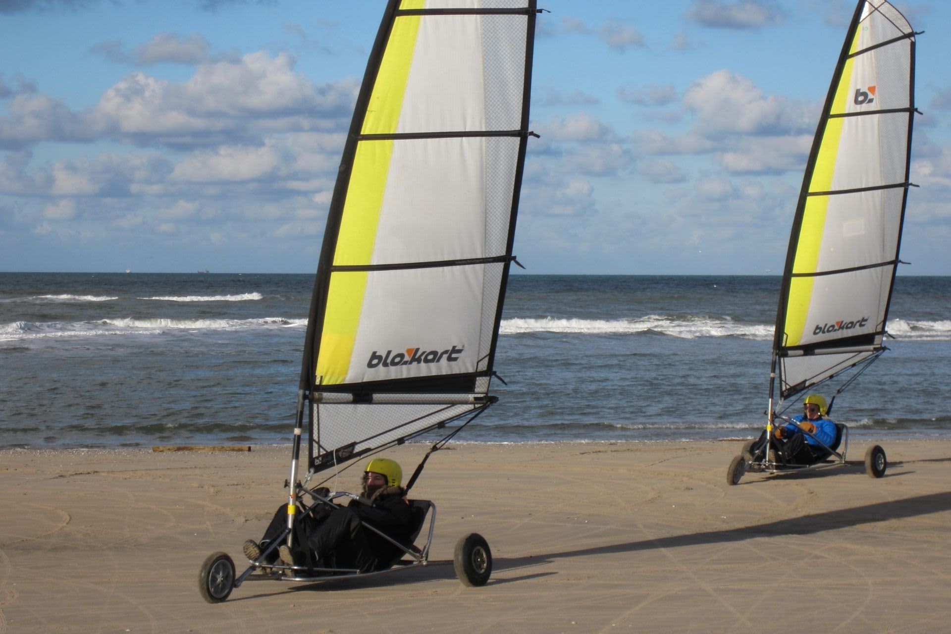 Blokarting on Texel beach