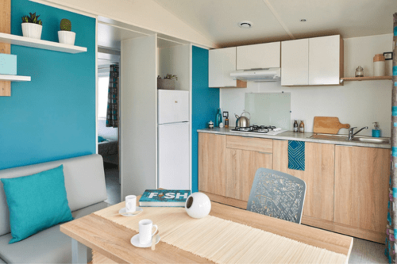 Interior of a EuroResorts campsite holiday home