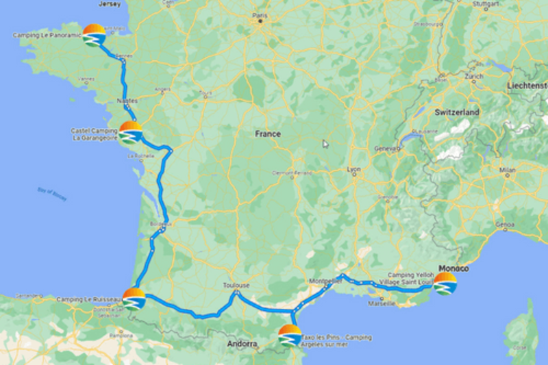 Euroresorts locations in France