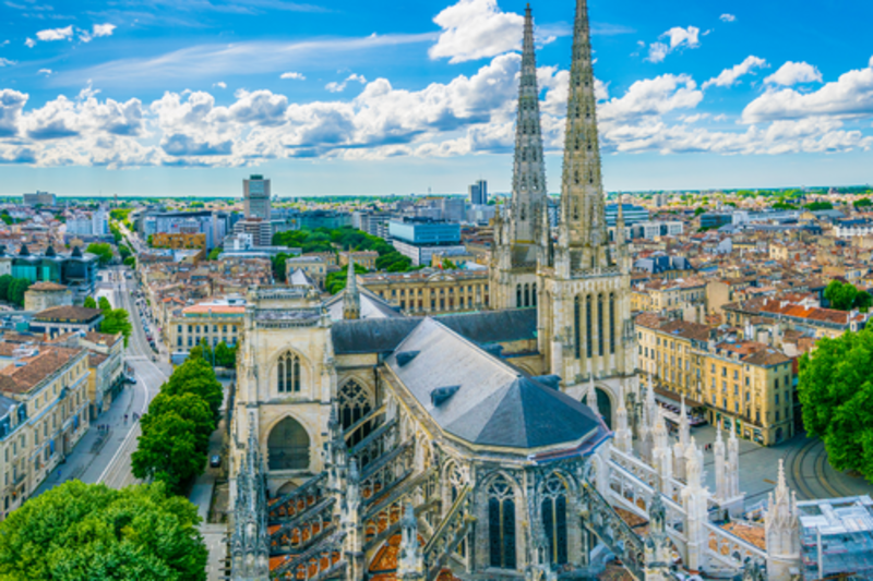 View of Bordeaux waterfront