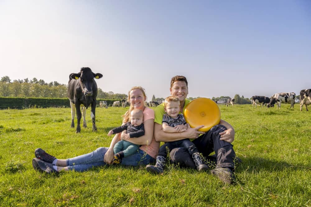 Een mooi stuk kaas op de kaasboerderij