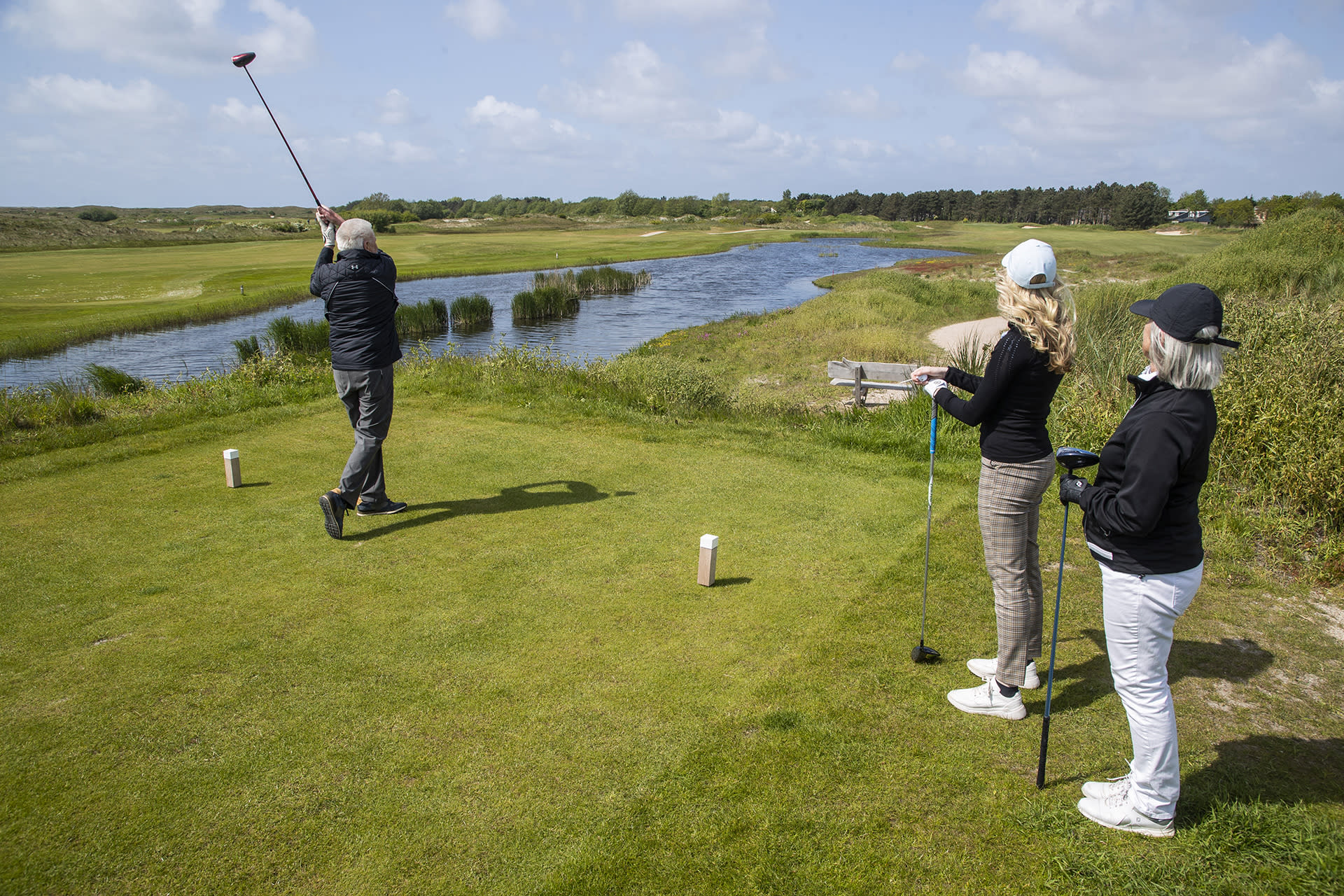 Golfer-Afslag-Golfbaan-De-Texelse-De-Krim-Texe