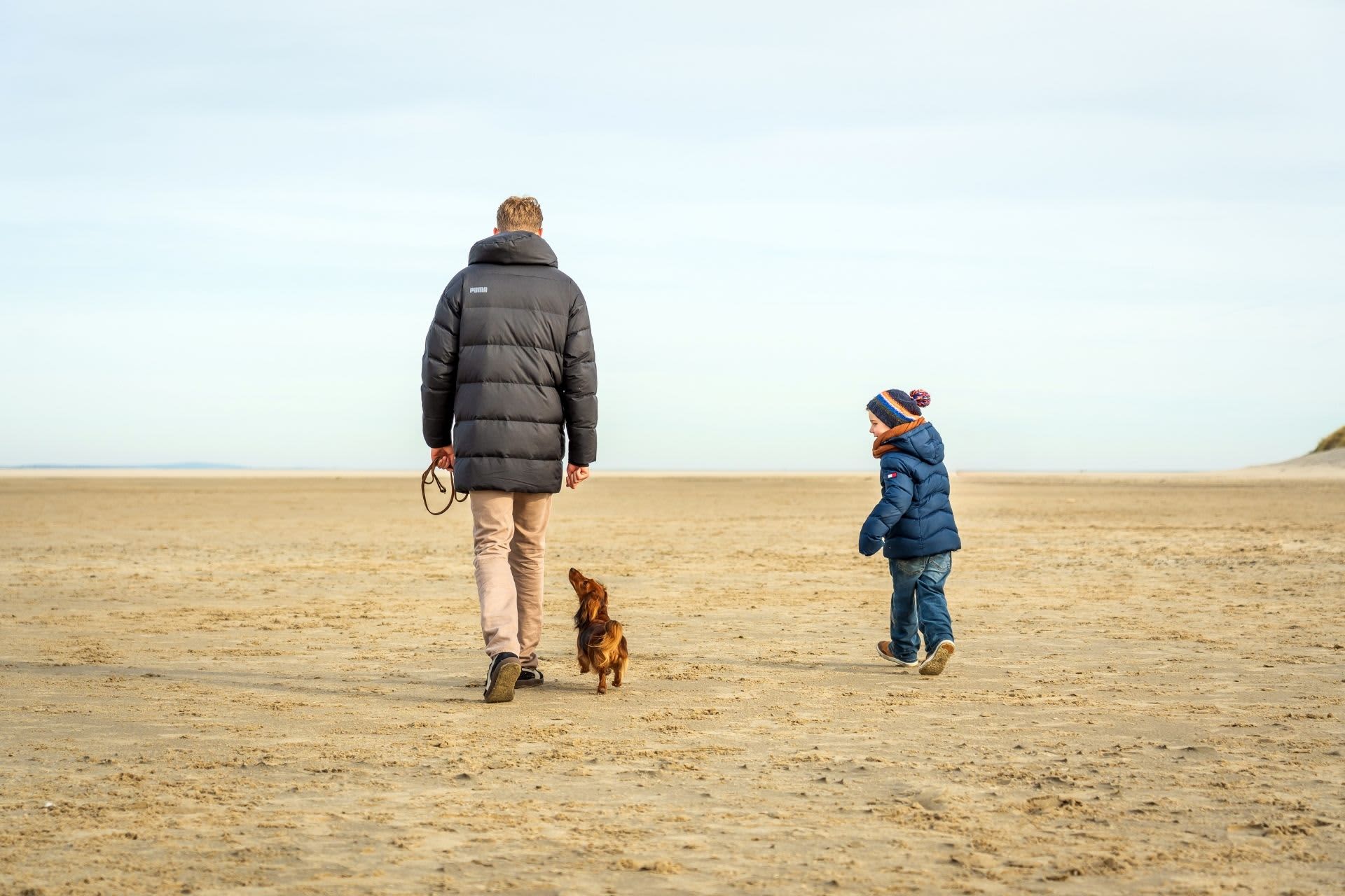 Walking on the beach