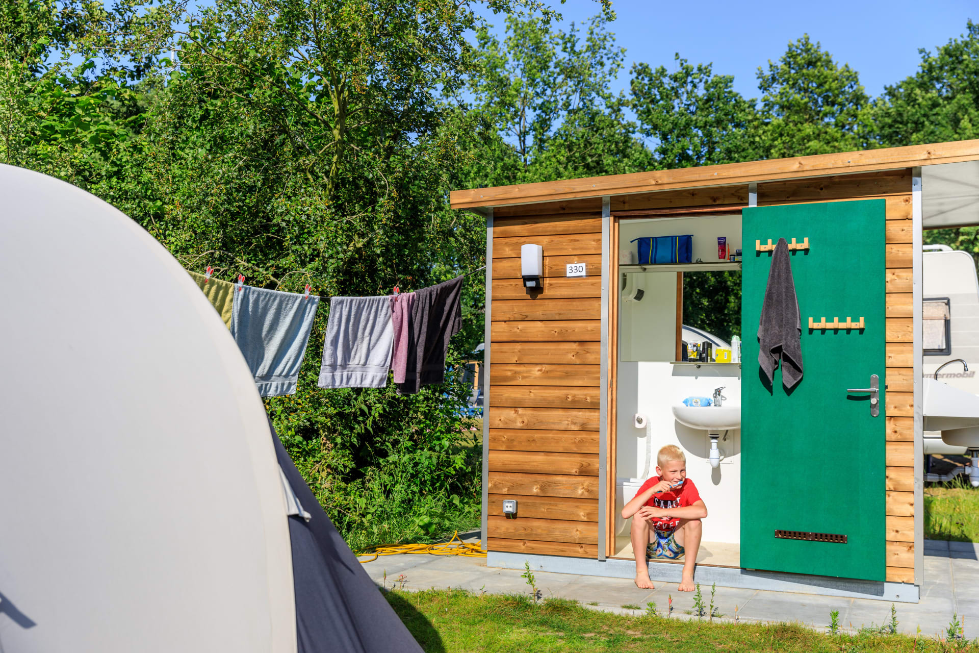 camping RCN de Potten | Kampeerplaats met prive sanitair