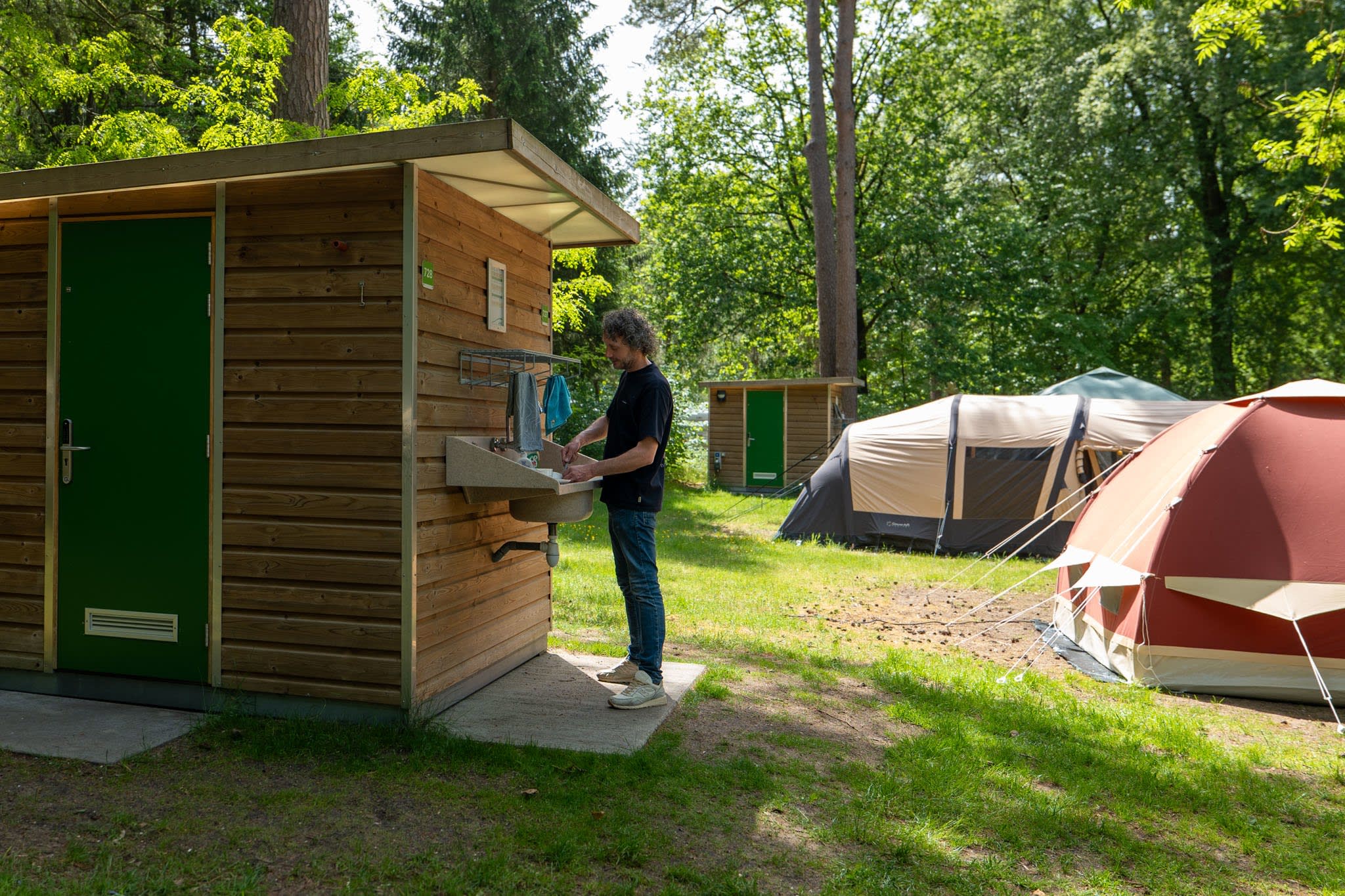 RCN het Grote Bos | Kampeerplaats met prive sanitair