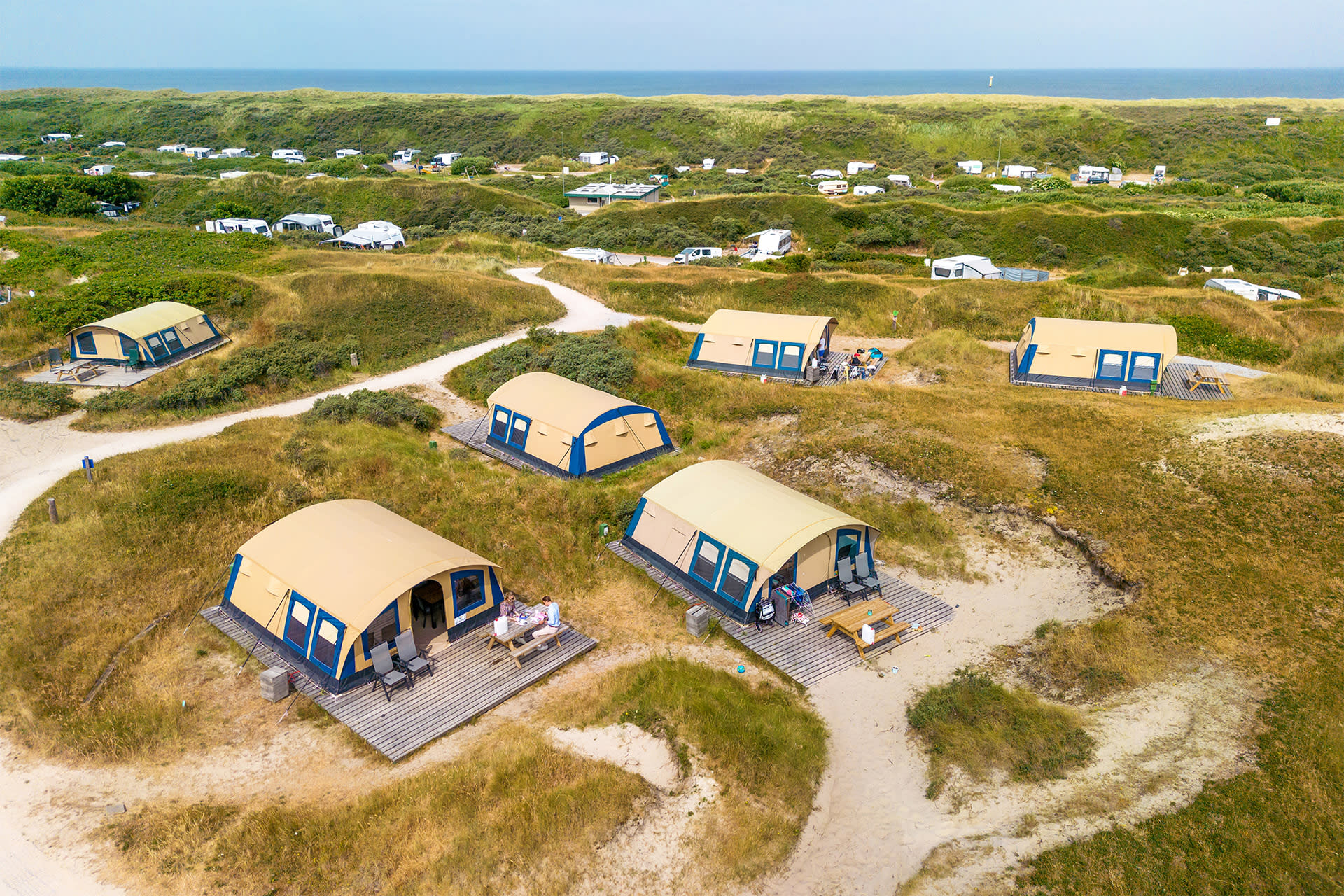 Camping Kogerstrand, ingerichte boogtent