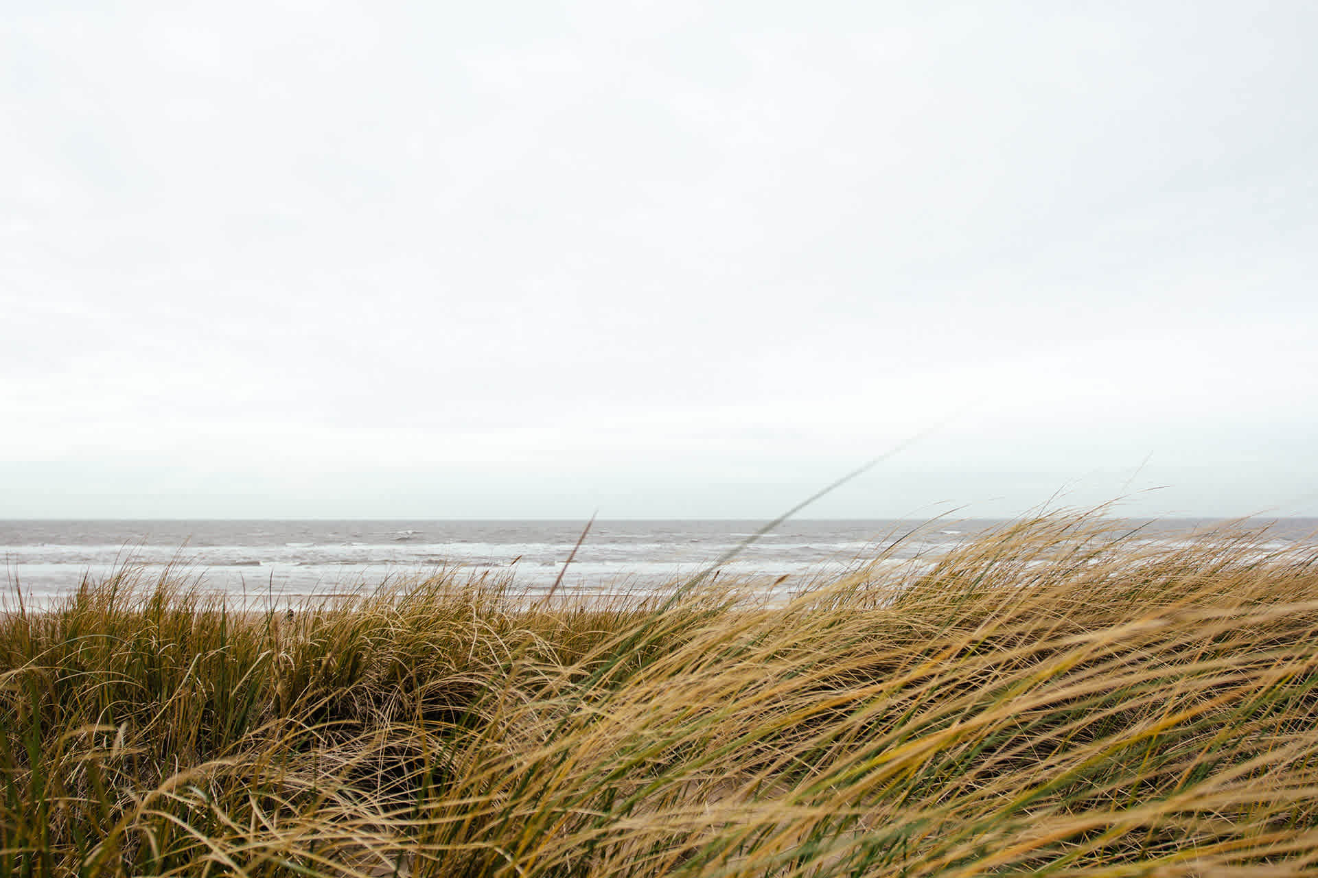 Het strand in oktober