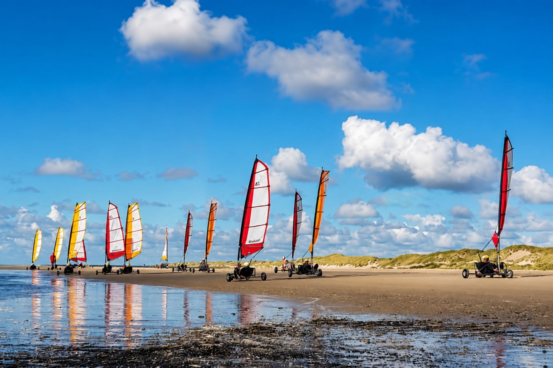 Group blokarting on Texel
