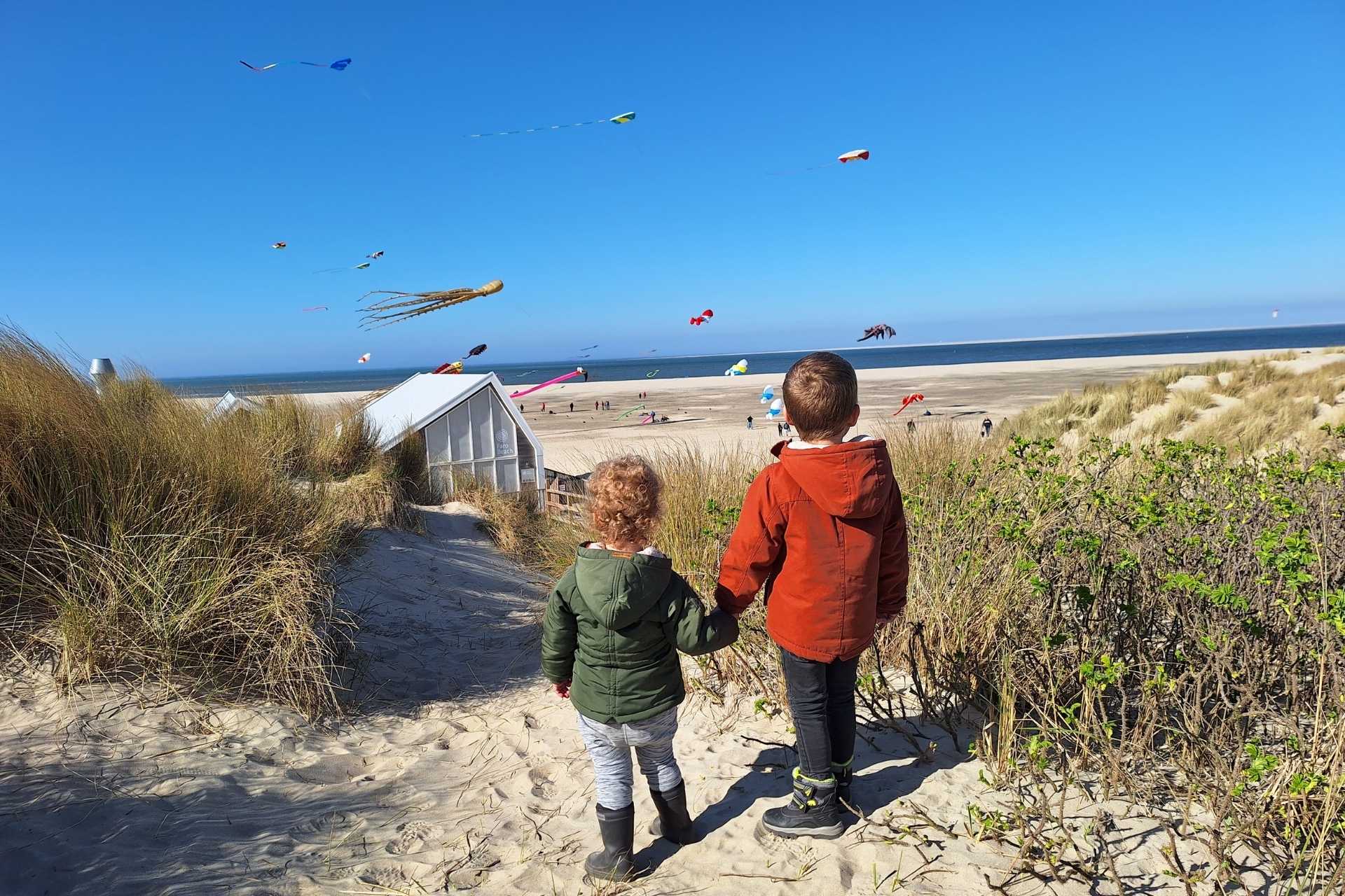 Children at the Wind Festival